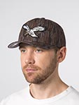 Бейсболка MITCHELL NESS арт. HP14949-PEACAMO Philadelphia Eagles NFL (серый / коричневый)